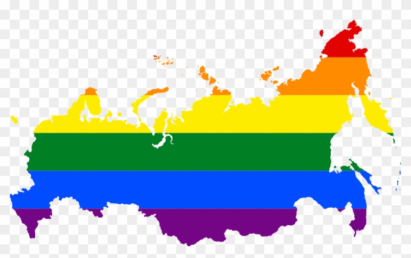 The Lgbt Flag Map Of Russia - Russia Lgbt Map #907467