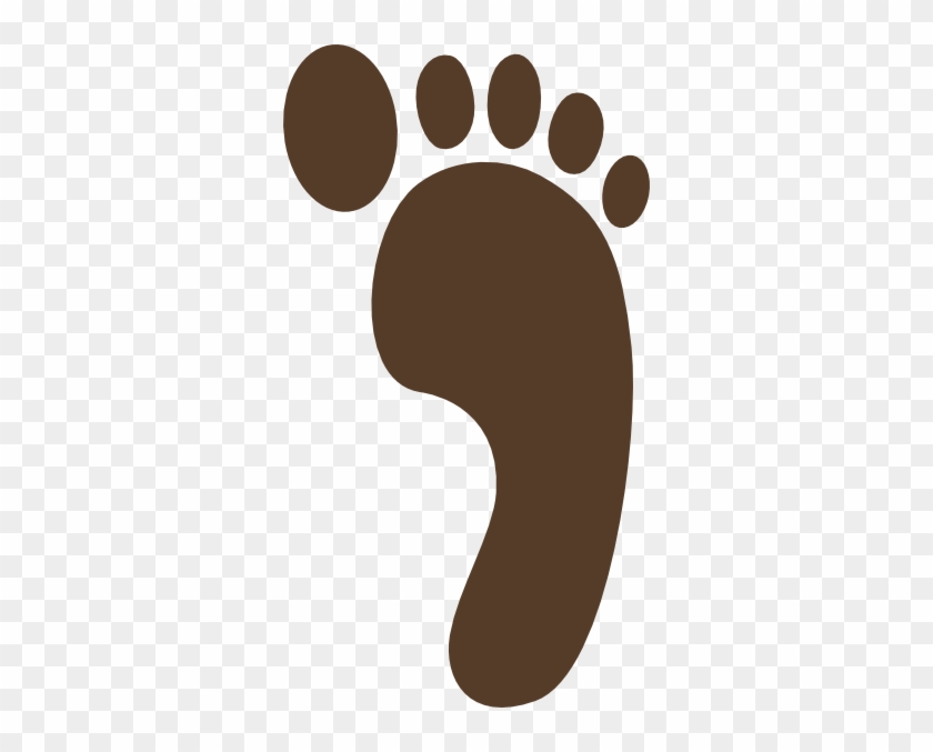 Brown Footprint Clip Art At Clker - Brown Footprint #907533