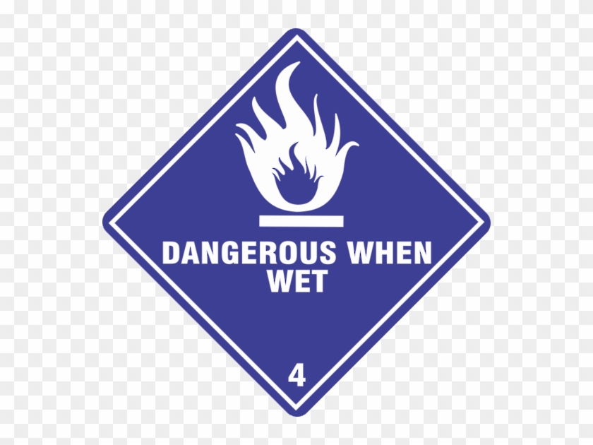 Dangerous When Wet Label #907591