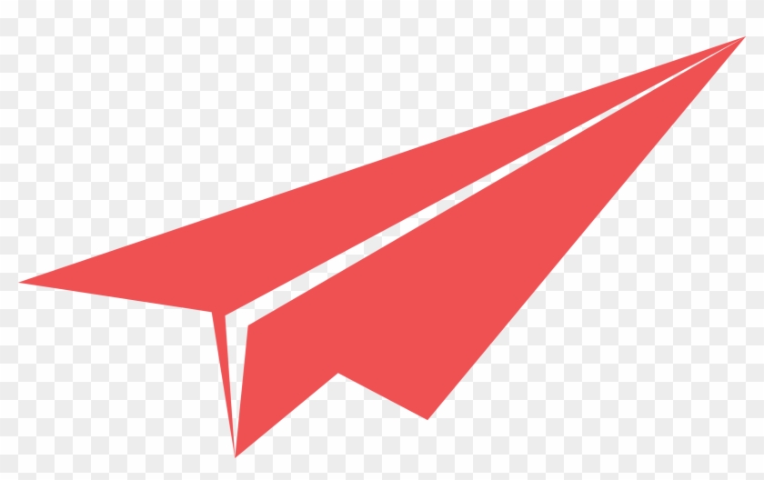 Red Paper Plane Png Image - Paper Plane Logo #907592