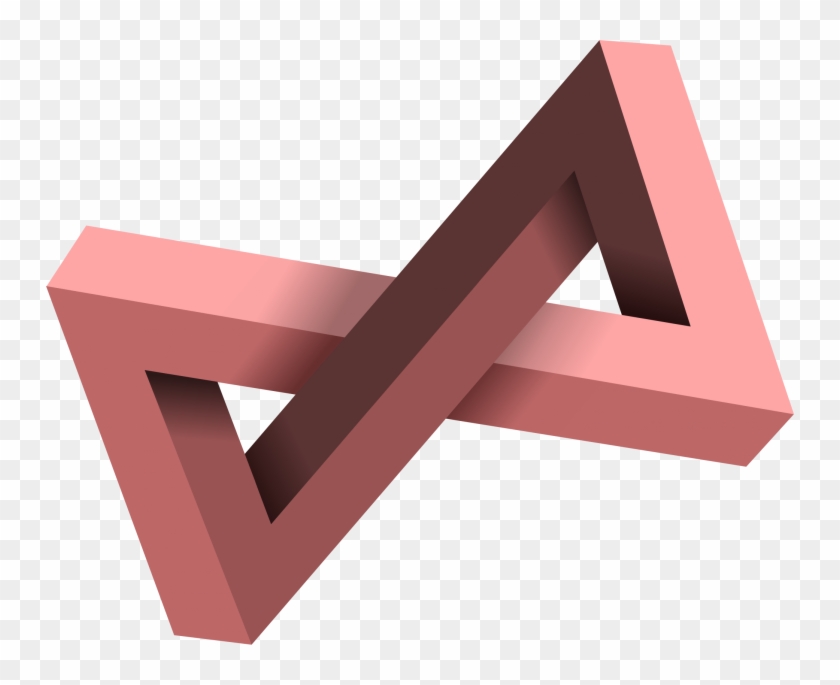 Digital Art, Hourglasses, Optical Illusion, Simple, - Penrose Triangle Optical Illusion #907620