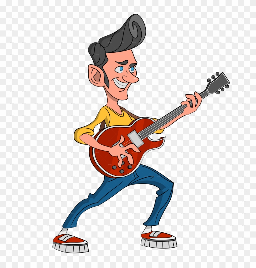 Guitarist Guitarist - Guitar Player Cartoon Png - Free Transparent PNG  Clipart Images Download