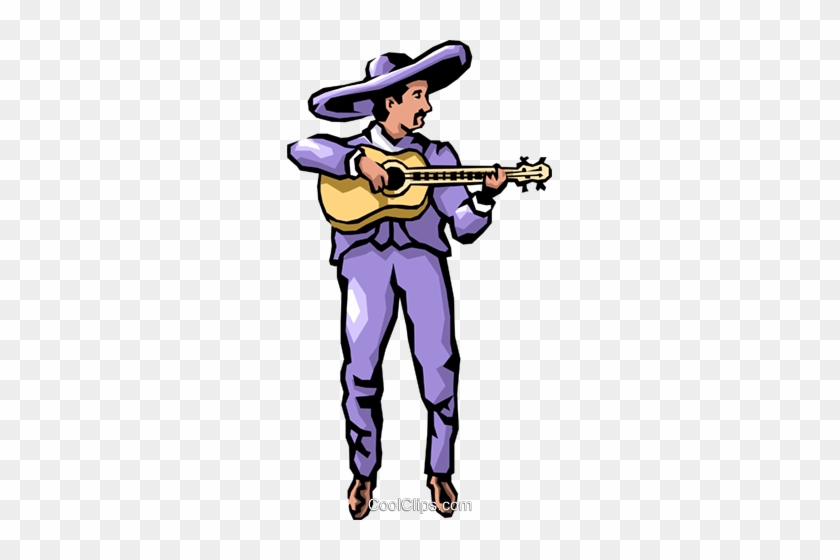 Guitar Player Royalty Free Vector Clip Art Illustration - Mexican Food #907665