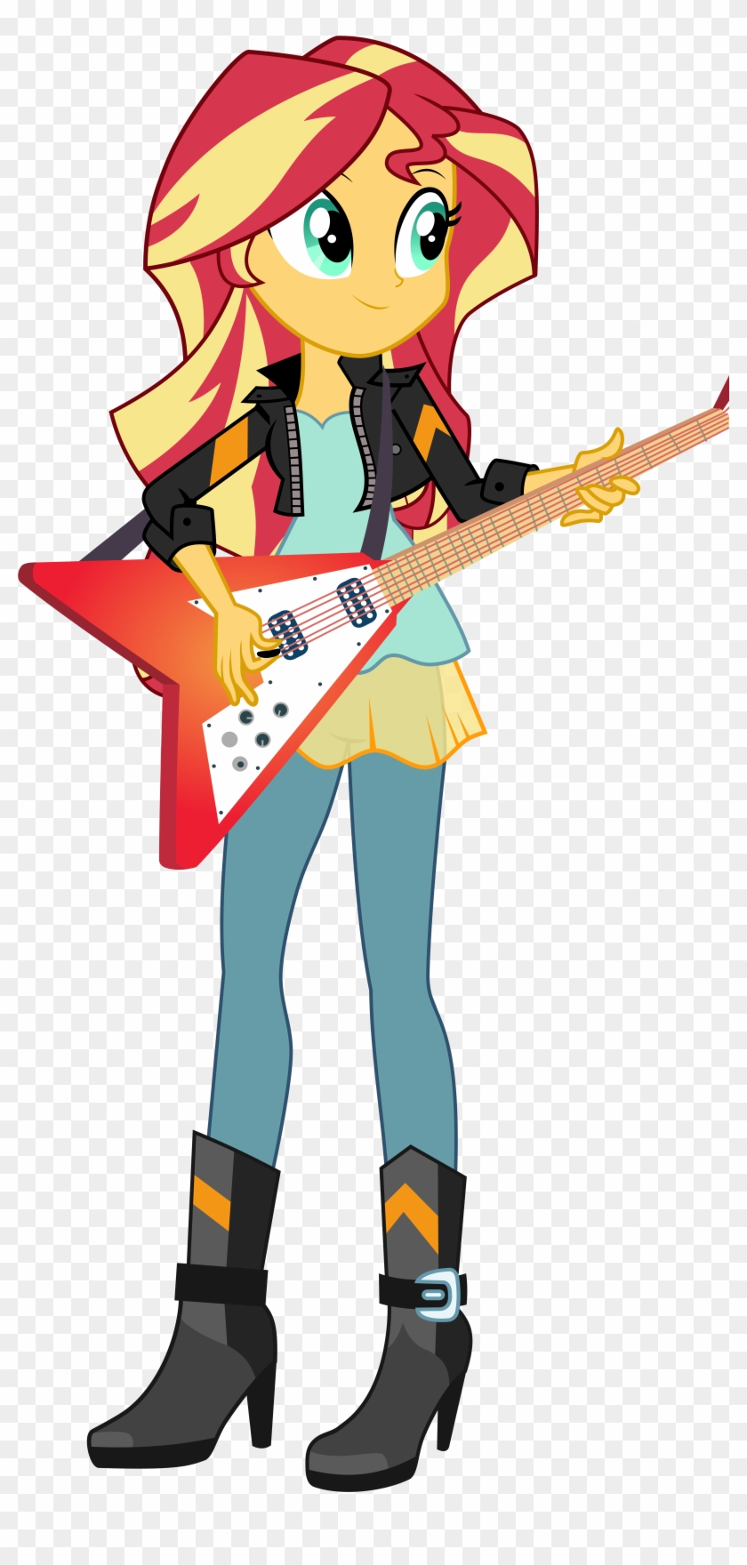 Sunset Shimmer Playing Da Guitar By Keronianniroro - Sunset Shimmer #907693