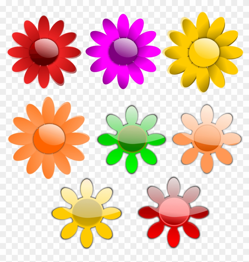 Eight - 8 Flowers Clipart #907848
