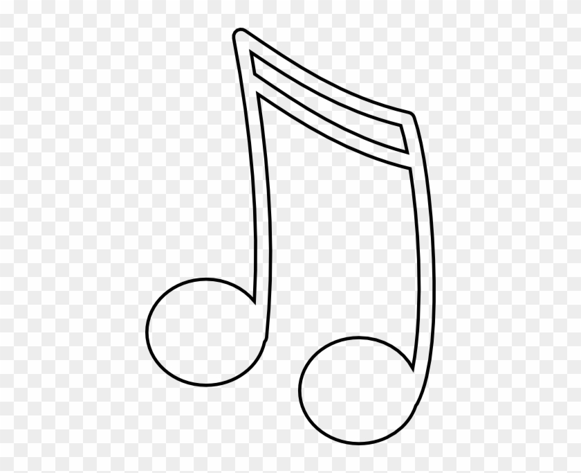 Music Note Outline Clip Art - Music Notes Clip Art #907892