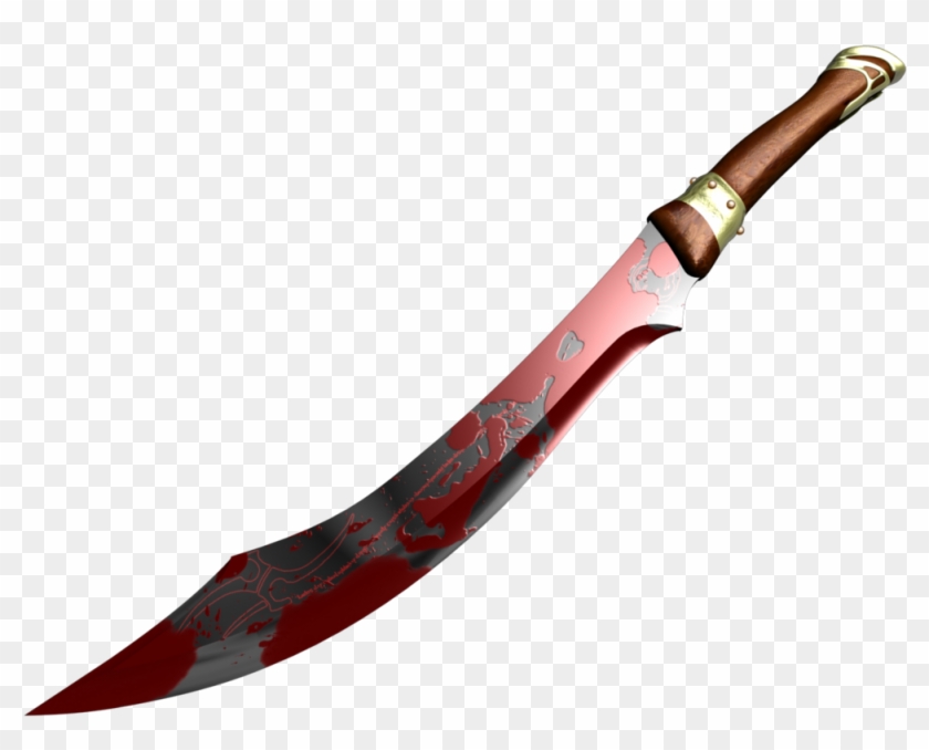 Dark Elven Dagger By Gypsfulvus On Deviantart - Png Knife With Blood #908027