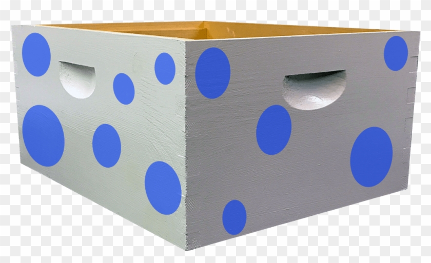 Blue Polka Dot Bee Box Decal Kit - Circle #908036