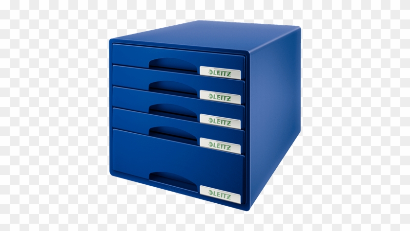 Zásuvkový Box Leitz Plus - Bloc De Classement Plus 5 Tiroirs Bleu L28,7 X H27 #908273
