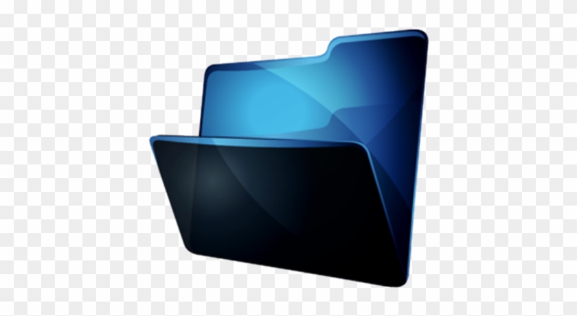 Hydropro Folder Icon - Black Blue Folder Icon #908381
