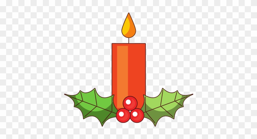 Christmas Candle Burning - Glass #908416