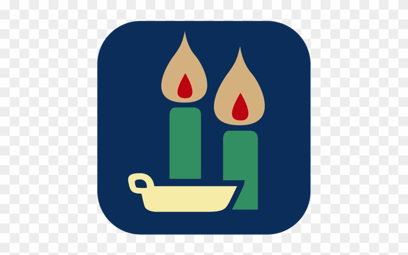 Burning Candles Square Icon Transparent Png - Candle #908471