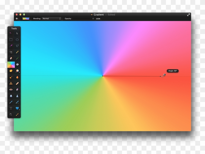 Then, Move The Pointer To Another Location And Click - 4 Point Gradient Photoshop #908504
