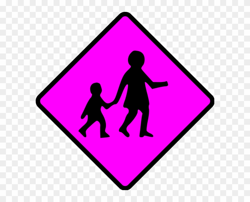 Large School Crossing Clipart - School Crossing Sign Png #908569
