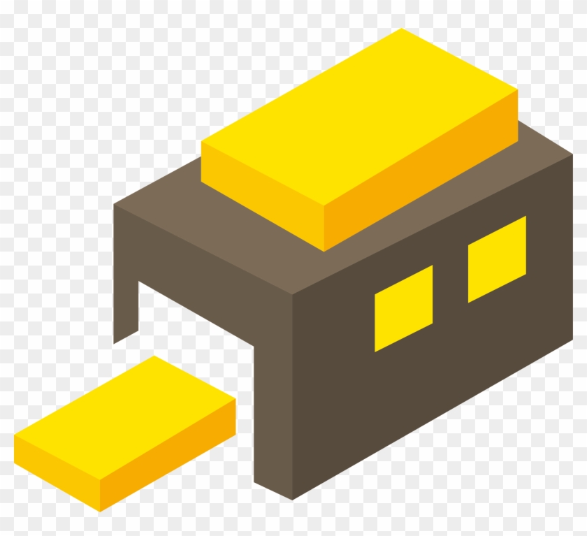 Cartoon Simple Warehouse Icon - Warehouse Icon #908681