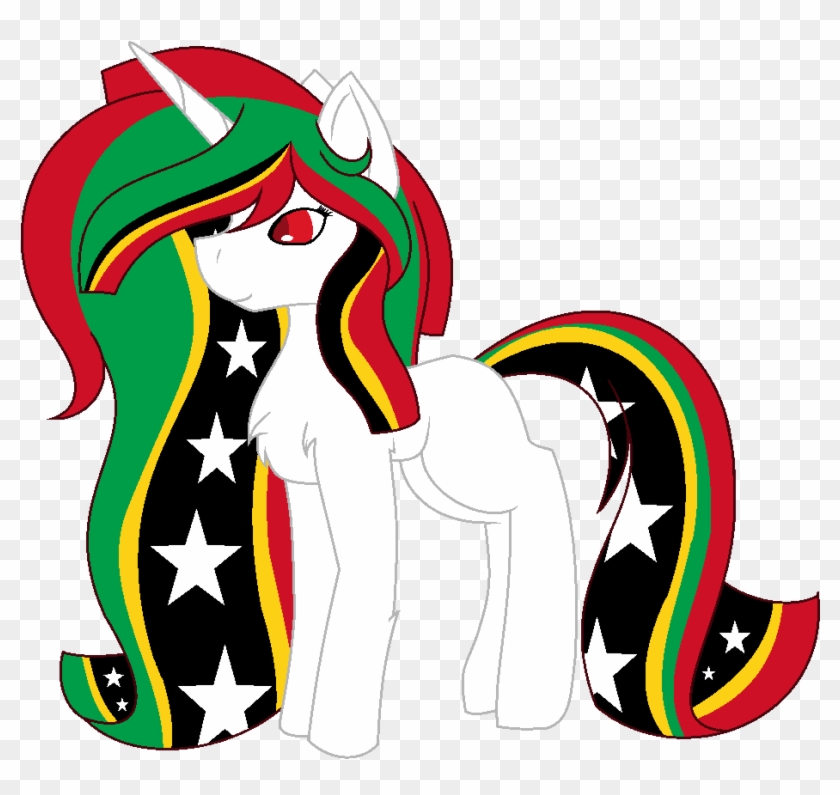Cosmicwitchadopts, Female, Mare, Nation Ponies, Ponified, - Saint Kitts And Nevis #908975