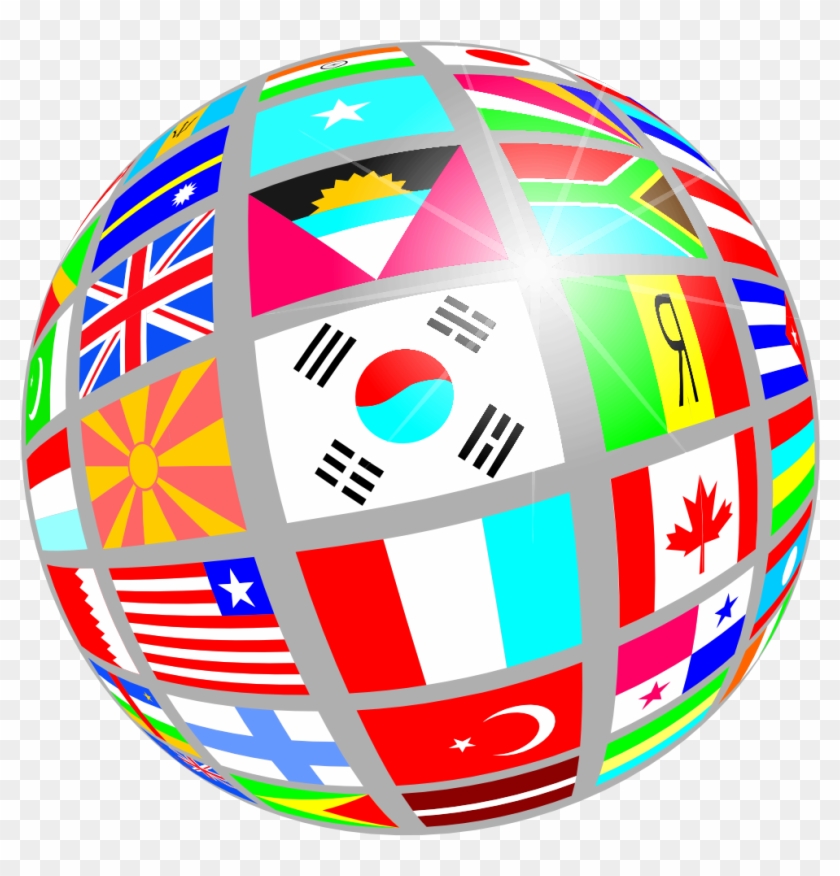 Clipart Of Nation, Flags And Abroad - Circle #908993