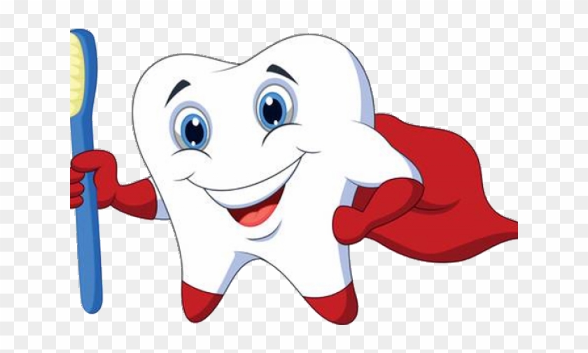 Brushing Teeth Clipart - Super Hero Tooth #908998