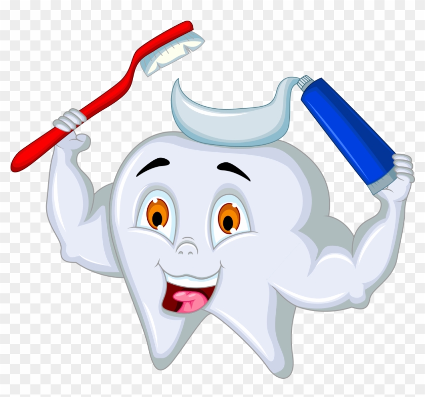 Toothpaste Toothbrush Cartoon - Tooth #909006