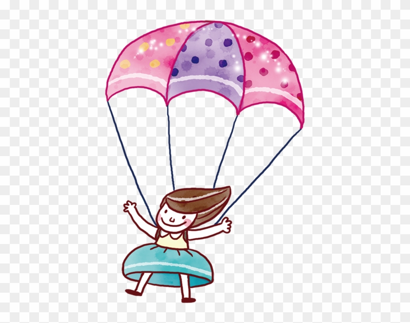 Parachute Jumping Girl - Parachute #909096