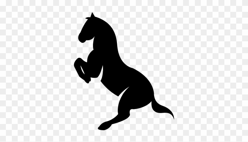 Race Horse Stand Up Pose Vector - Horse Standing Logo Png #909178