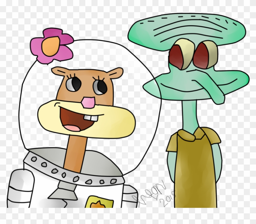 Sandy And Squidward By Mashafan33 - Squidward And Sandy #909210