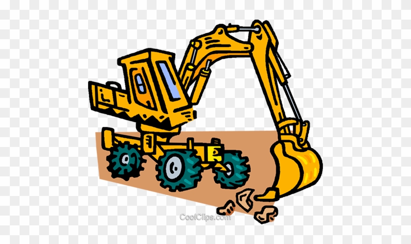 Front-end Loader, Heavy Equipment Royalty Free Vector - Front-end