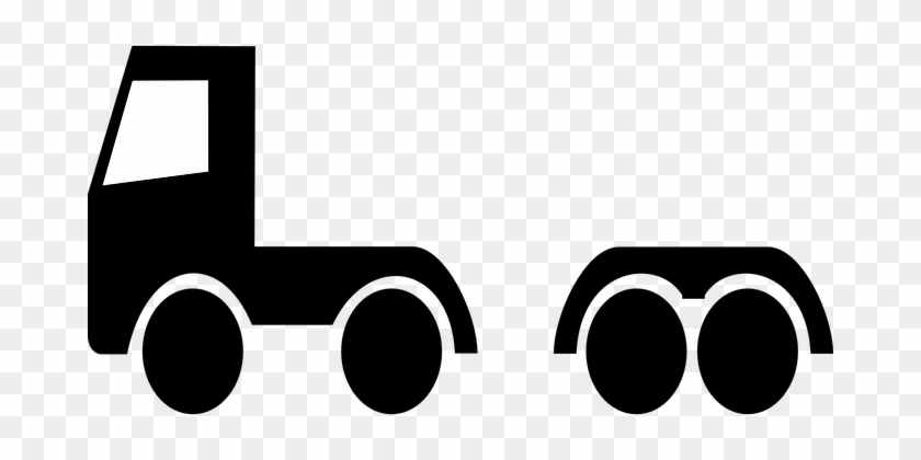 Truck Mini Unloaded Low-loading Pictogram - Pictogram #909431