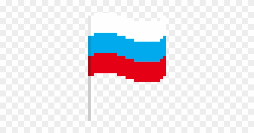 Russia Pixel Flag - Pixel Gay Flag #909566