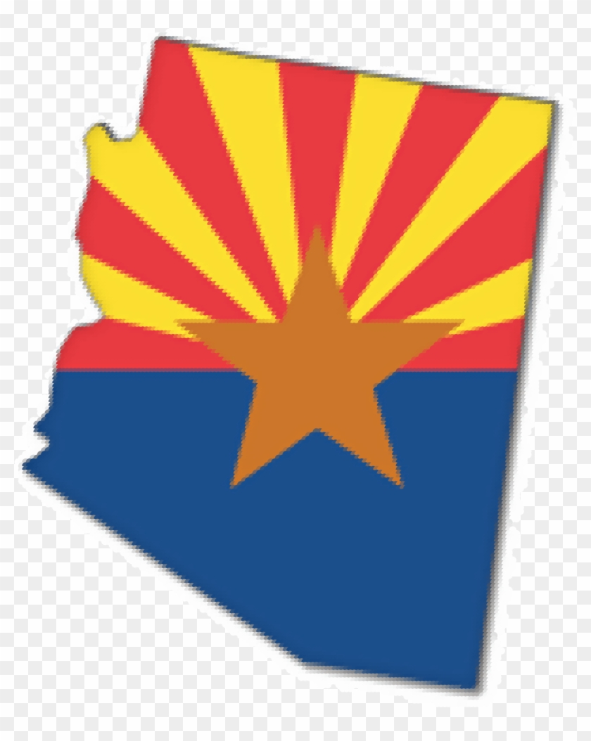 Arizona - Clipart - Arizona State Flag #909590
