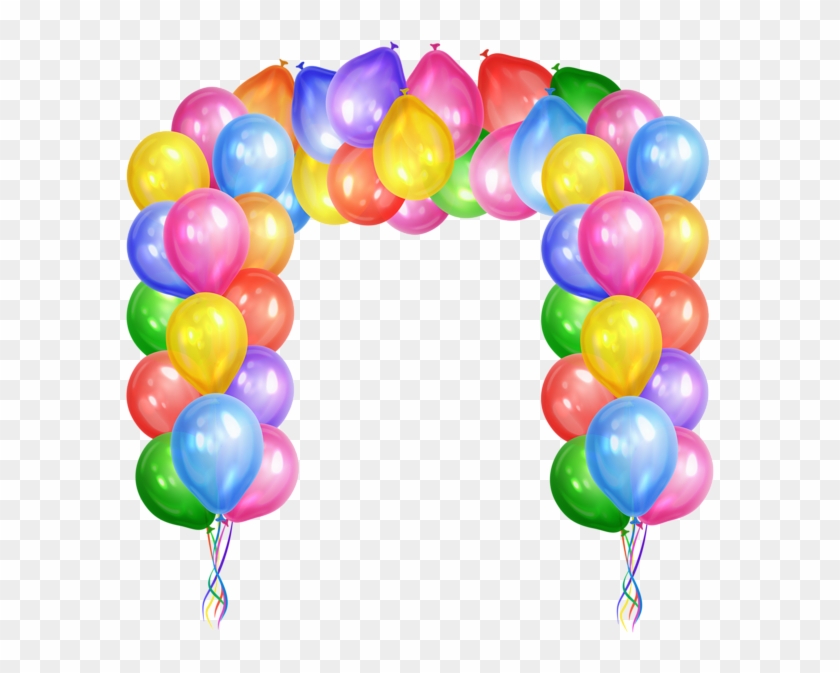 Decorative Balloons Arch Transparent Png Clip Art Image - Balloon Arch Clipart #909626