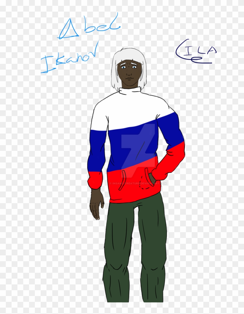Abel Ikanov, Russian Flag Jumper - Cartoon #909657