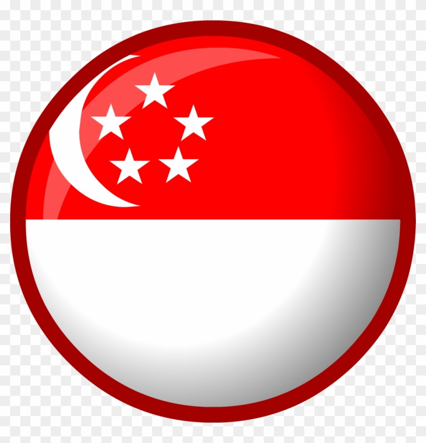 Singapore Flag - Singapore Round Flag Transparent #909665