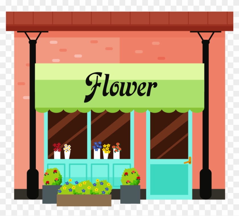卖花店铺店面 - Flower Shop Png #909710