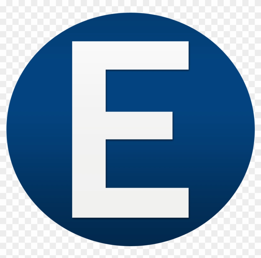 Blue White Letter E Logo Design Png - E Logo Design Free #909884