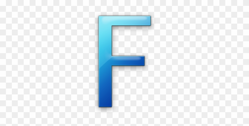 Blue Letter F Icon Png Image - Electric Blue #910026