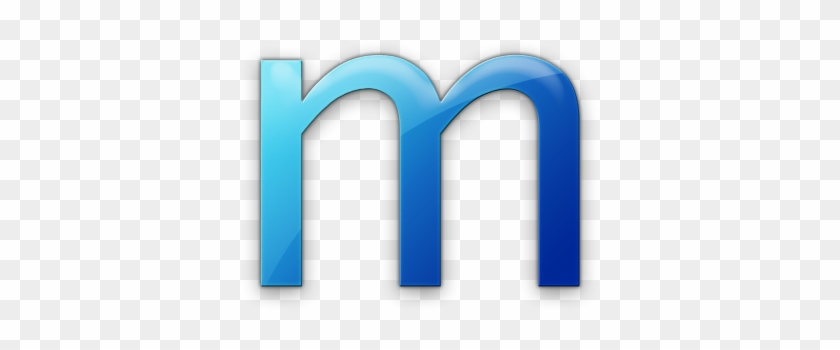 Free Letter M Vector Image - Blue Letter M Lowercase #910095