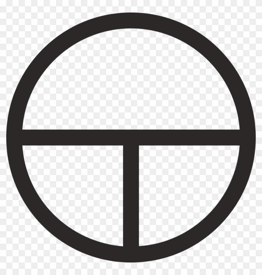 Tau Cross For Pinterest - Circle With A Line #910101