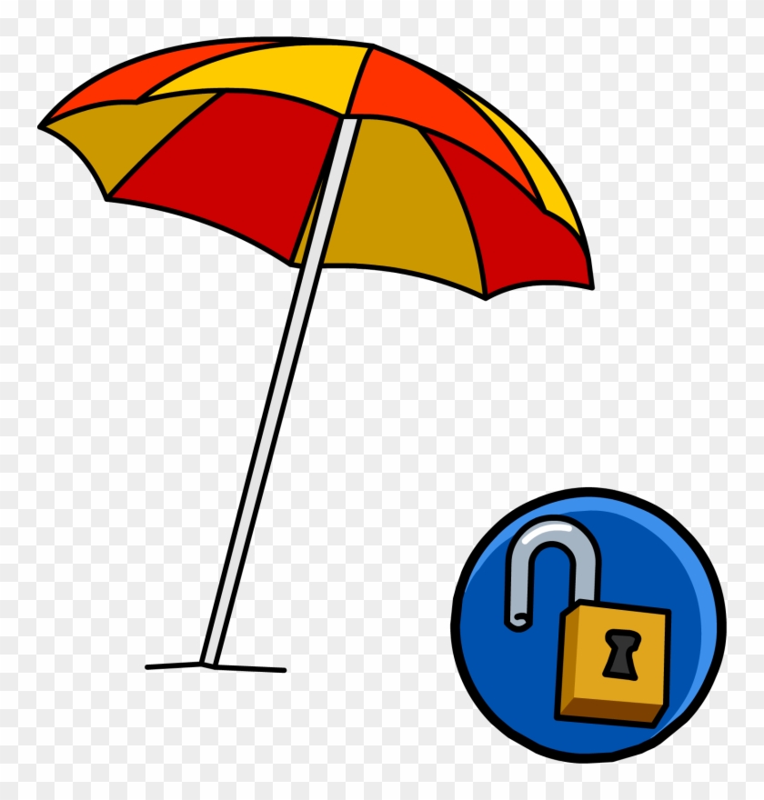 Pin Beach Umbrella Clip Art - Beach Umbrella Png Transparent #910486