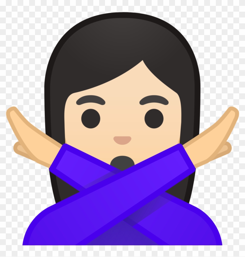 Woman Gesturing No Light Skin Tone Icon - No Emoji Png #910558