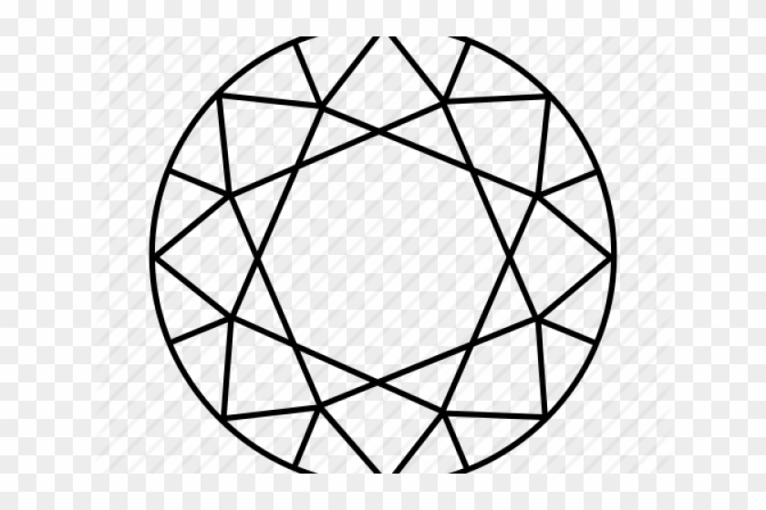 Drawn Diamonds Circle - Draw A Circle Diamond #910563