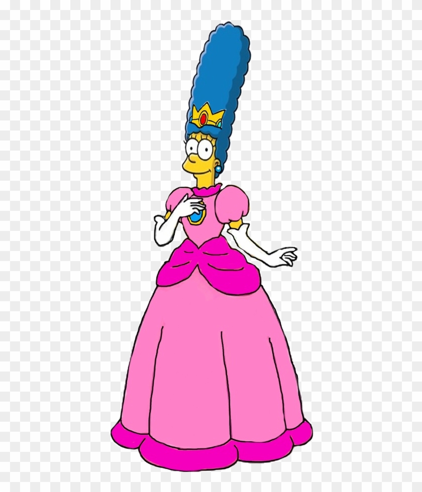 Marge Simpson As Princess Peach By Darthraner83 - Princess Peach #910574