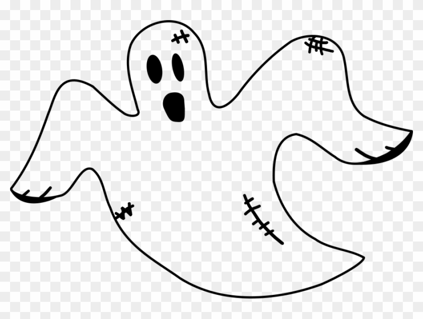 Pin Scary Ghost Clipart - Ghost Black And White #910578