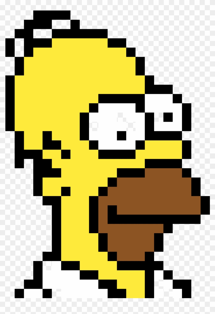 Minecraft Homer Simpson Maggie Simpson Marge Simpson - Homer Simpson Pixel Art #910606