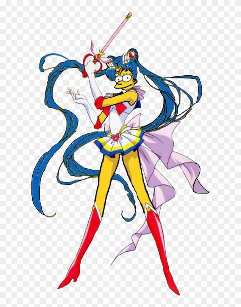 Super Sailor Marge Moon By Darthranner83 - Los Simpson Sailor Moon #910680