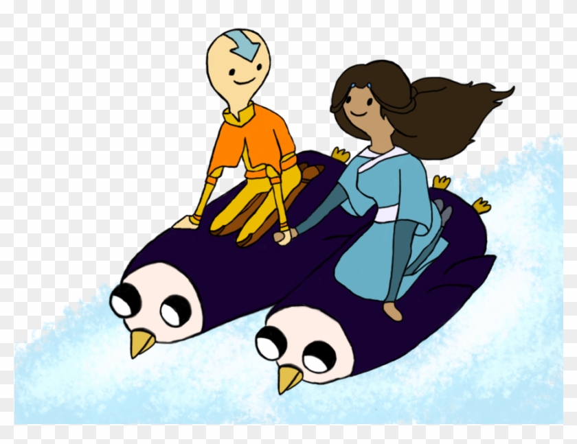 Penguin Sledding By Muffinsja - Cartoon #910779