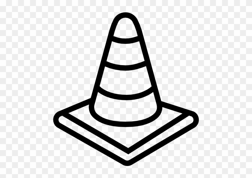 Traffic Cone Free Icon - Traffic Cone Coloring Page #910909