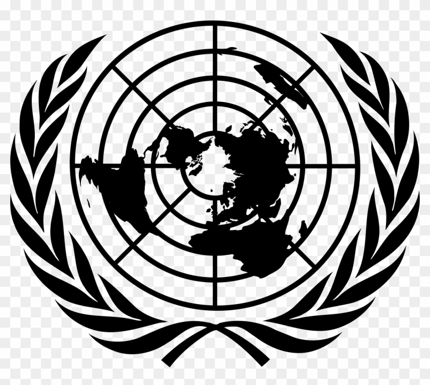 Open - United Nations Logo Black #910982