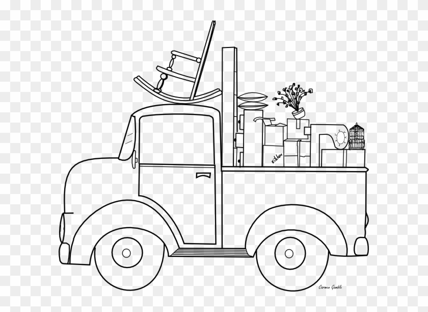Little Blue Truck Coloring Pages Movingday 609531 Pixels Coloring 