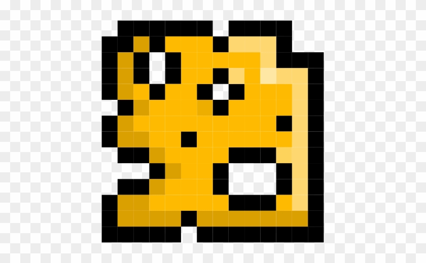 Swiss Cheese Slice Pixel Art - Swiss Cheese Pixel Art #911165